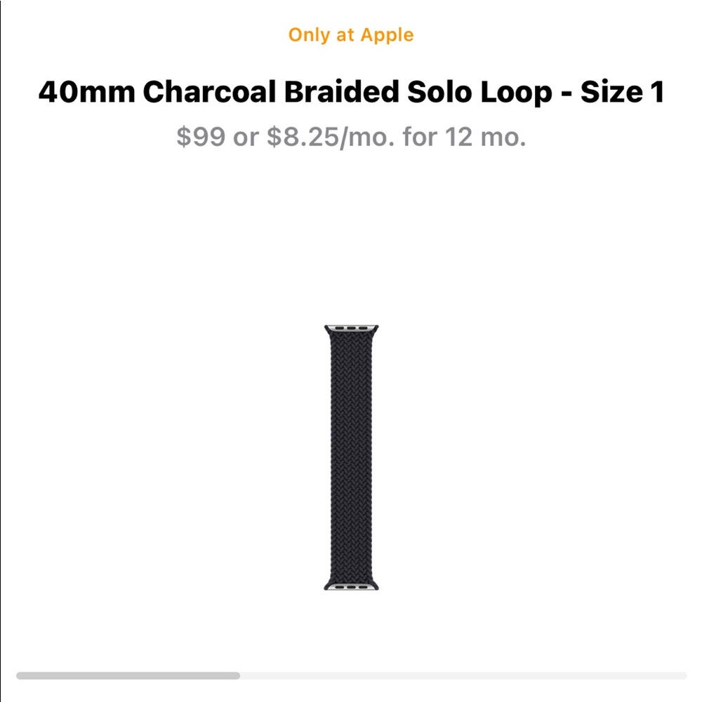 Braided Apple Watch band 44mm